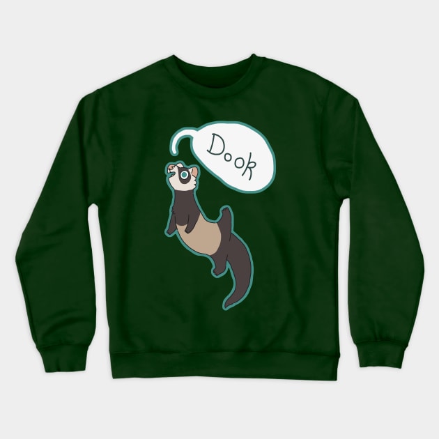 Dook Ferret Crewneck Sweatshirt by goccart